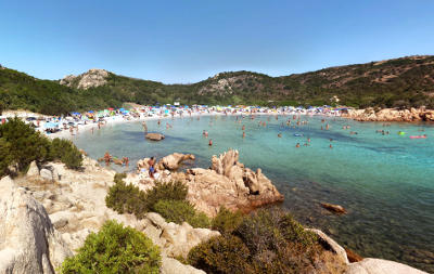 Spiaggia del Principe, Arzachena, nel nord della Sardegna.