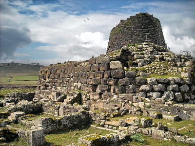 Nuraghe Santu Antine di Torralba, vicino Alghero in Sardegna.