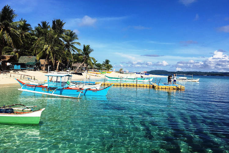 Il mare di Siargao, isole Filippine.
