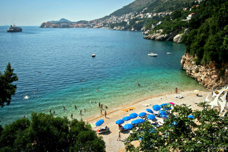 Spiaggia di Sveti javok a Dubrovnik.