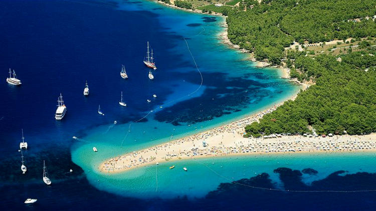 Zlatni Rat, isola di Brac in Croazia.