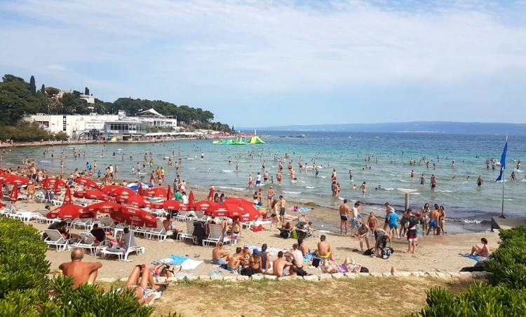 Spiaggia di Bacvice a Spalato.