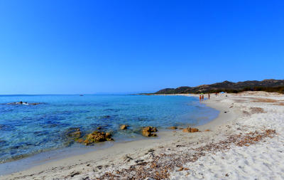 La spiaggia di Berchida sulla costa est in Sardegna.