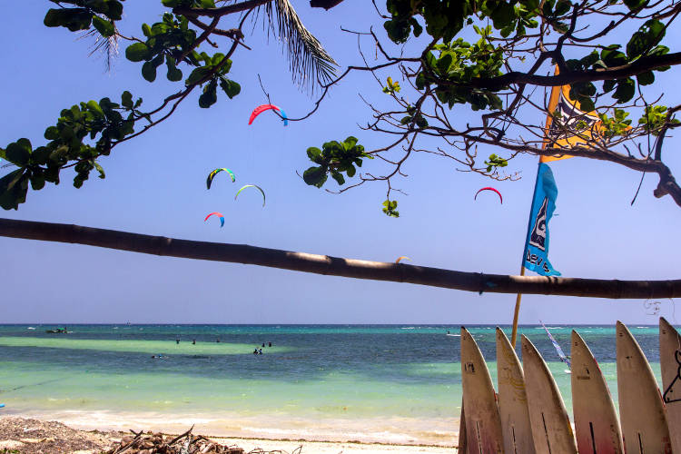 La spiaggia di Bulabog a Boracay.