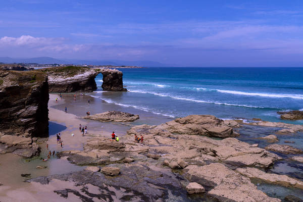 La spiaggia della Cattedrali a Ribadeo.