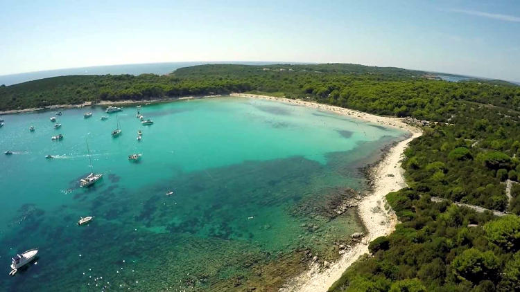 Spiaggia di Sakarun in Croazia.