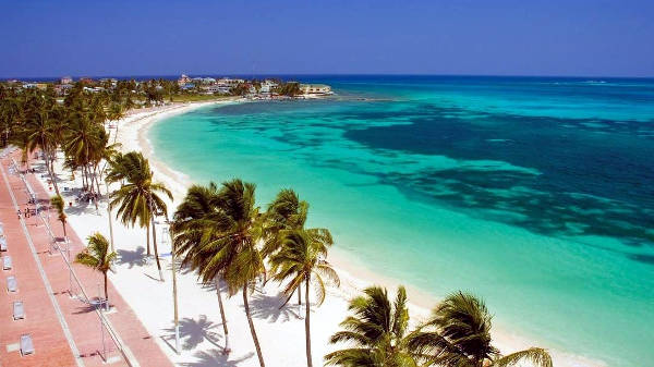 Spiaggia a San Andres in Colombia.