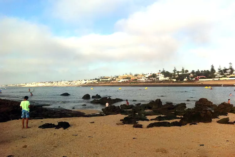 La spiaggia di Temara a pochi km da Rabat.