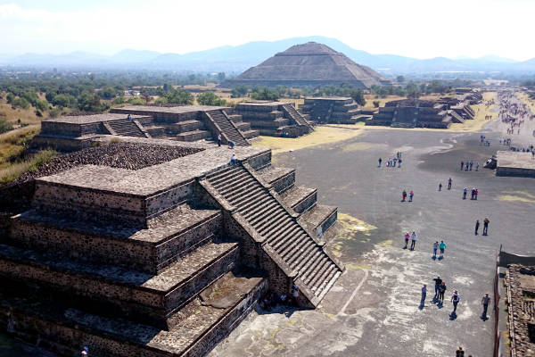 sito archeologico azteco di teotihuacan in Messico.