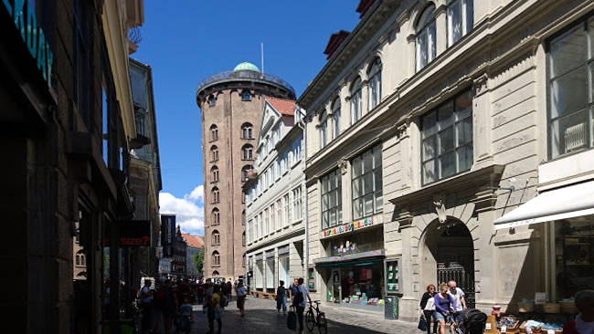 La Torre Rotonda di Copenhagen nel centro della capitale danese.