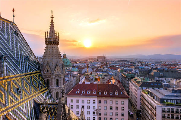 Vienna, capitale dell'Austria.