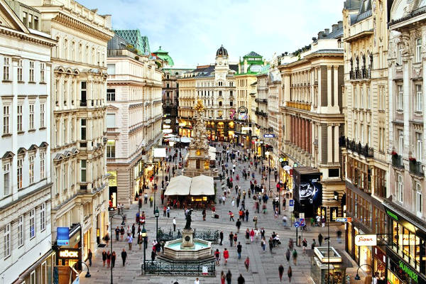 Centro storico di Vienna.