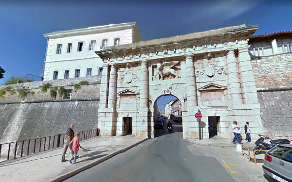 La Porta di Terra delle mura di Zara costruita dai Veneziani.